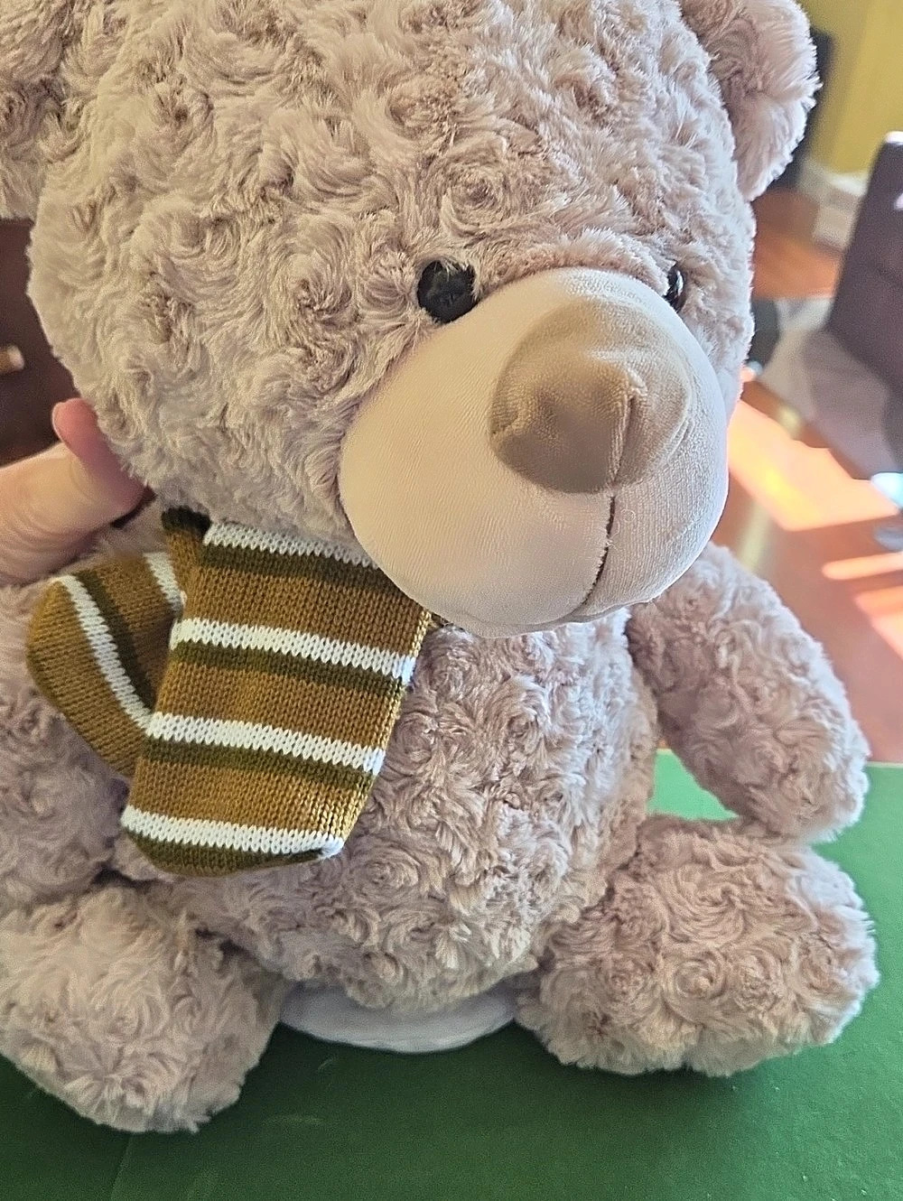 Pink Sky Huggy Bear Heated Plush Toy Hot/Cold Therapy Tan